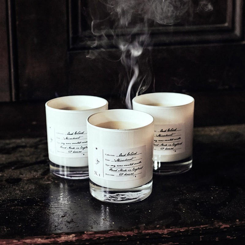 Oud Wood Scented Candle Candle Holders Arcedior