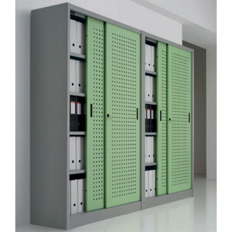 Wardrobe Archive Documents With Metallic Structure And Sliding