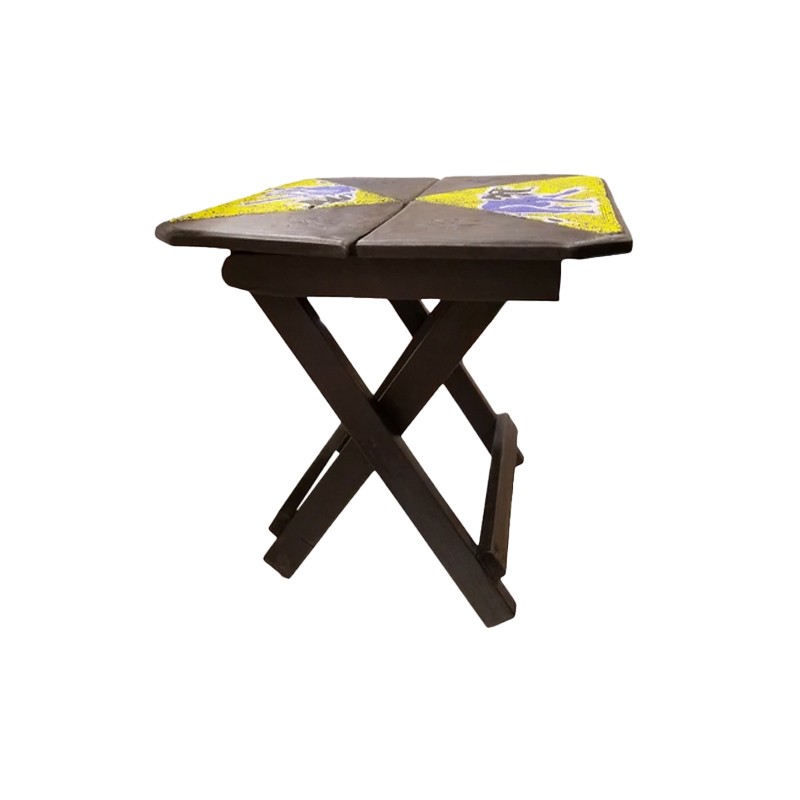 West African Ghanaian With Beads Side Tables Arcedior