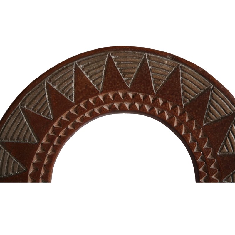 West African Artisan Crafted Small Sun Mirrors Arcedior