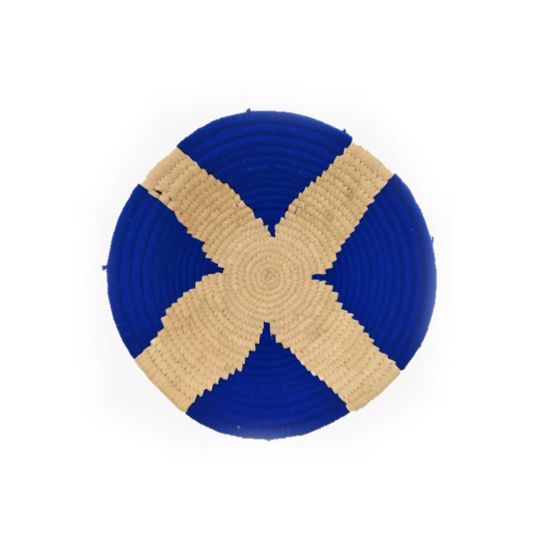 Blue Woven Wall Basket Set of 5 Wall Murals Arcedior