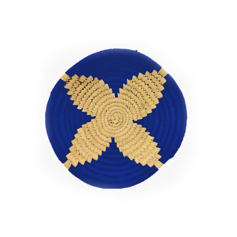 Blue Woven Wall Basket Set of 5 Wall Murals Arcedior