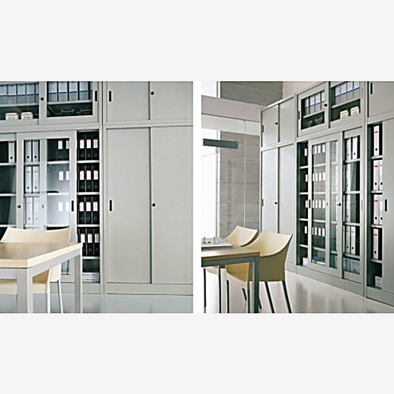 Office With Glass Doors And Metal Structure File