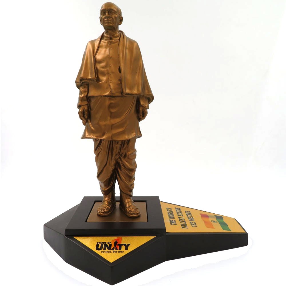 Fiber Vallabhbhai Patel Standing Memento H 10"