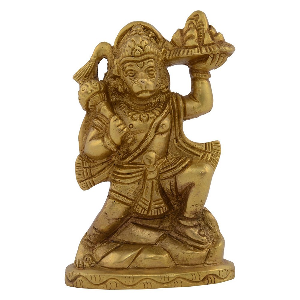 Brass Hanumanji Standing Idol L2.75" x W1.25" x H4.5"
