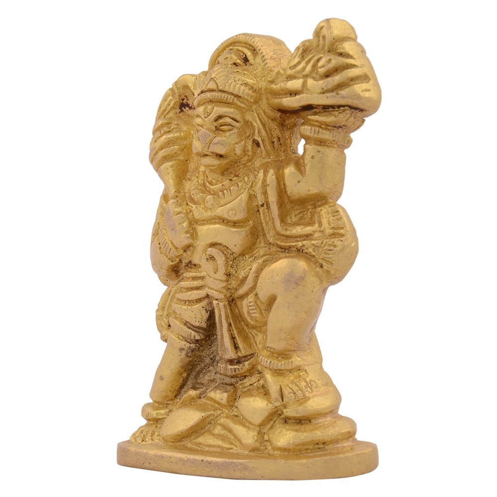 Brass Hanumanji Standing Idol L1.5" x W0.75" x H2.5"