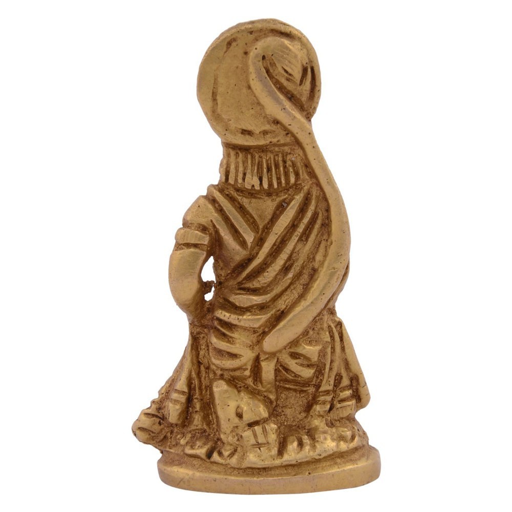 Brass Hanumanji Sitting Idol L1.25" x W1" x H2.25"