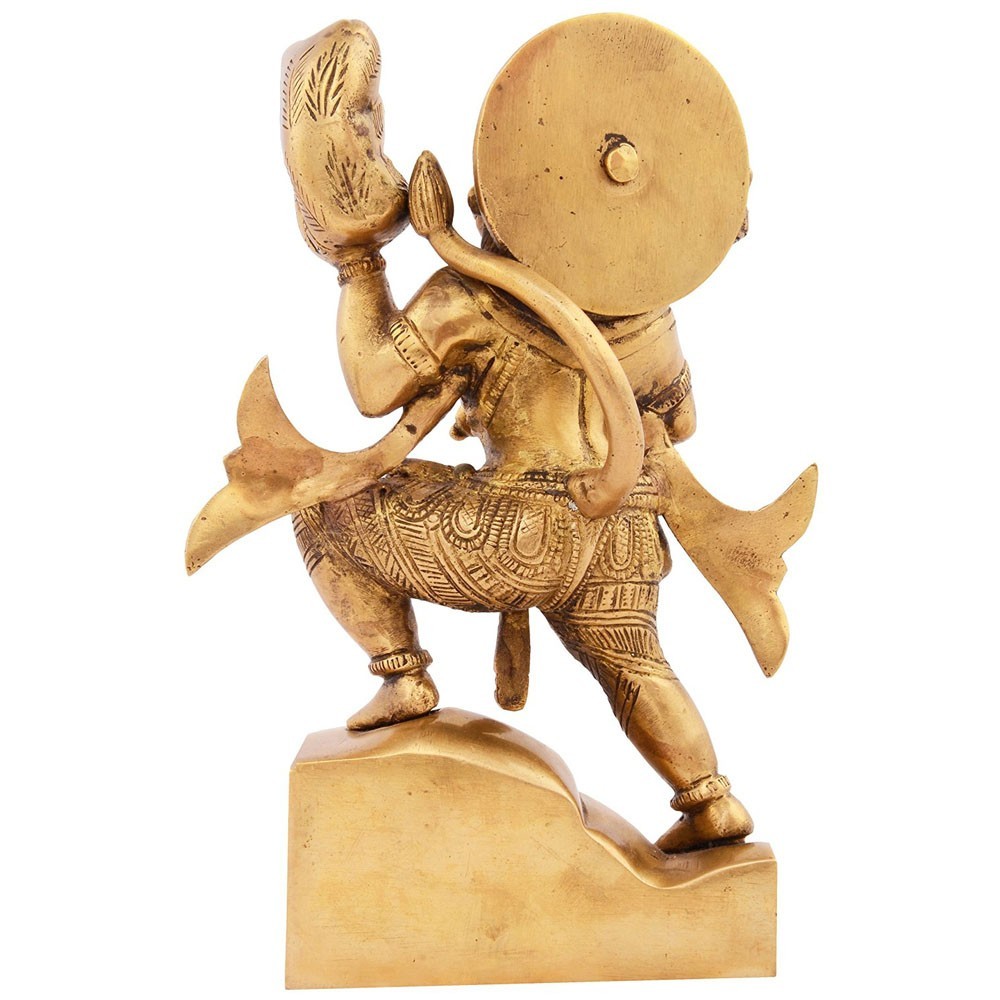 Brass Hanumanji Standing Idol L5.25" x W2.75" x H7.75"