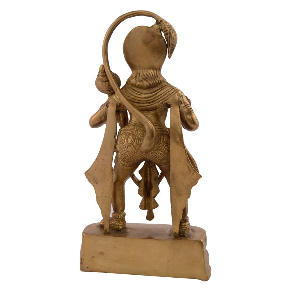 Brass Hanumanji Standing Idol L6.25" x W2.75" x H11.75"