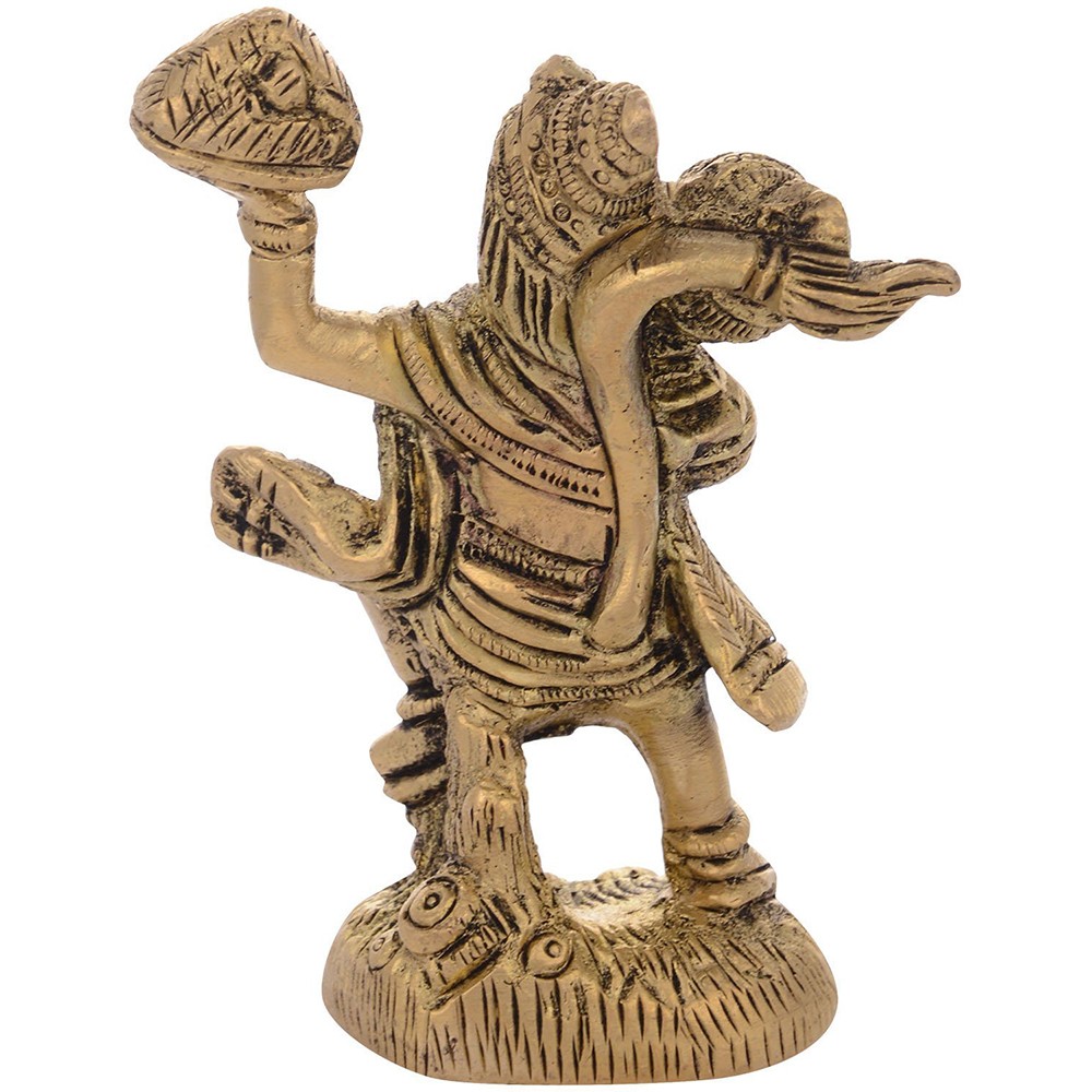 Brass Hanumanji Sitting Idol L2.75" x W1.5" x H3.5"